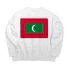 お絵かき屋さんのモルディブの国旗 Big Crew Neck Sweatshirt