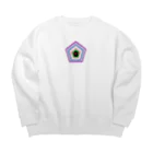 noiSutoaのエレガントな五角形 Big Crew Neck Sweatshirt