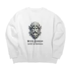 kazu_gの勇気と慈愛の守護神!(淡色用) Big Crew Neck Sweatshirt