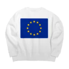 お絵かき屋さんの欧州旗の国旗 Big Crew Neck Sweatshirt