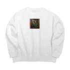 ganeshaのドラゴンフライダンス・ステンドグラス Big Crew Neck Sweatshirt