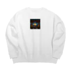 ganeshaのポリネシアの航海を楽しもう（ステンドグラス付き） Big Crew Neck Sweatshirt