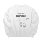 Lutrinaeのカワウソ / SALMON WITH Big Crew Neck Sweatshirt