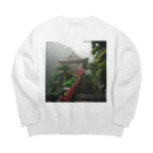 AQUAMETAVERSEの山頂にある神秘的な神社 アメジスト2846 Big Crew Neck Sweatshirt