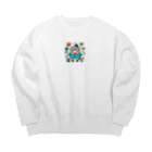 good777のぽりぽりん Big Crew Neck Sweatshirt