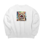 f-koroのかわいい笑顔がたまらない子猫 Big Crew Neck Sweatshirt