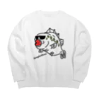 comaoのブラックバス　サングラバス Big Crew Neck Sweatshirt