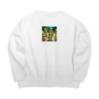 二宮大輔のパーティーカエル Big Crew Neck Sweatshirt