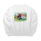 okono_eの希望に満ちた旅立ち＠姪ﾁｬﾝ Big Crew Neck Sweatshirt