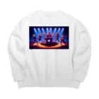 ANIMAL HEROES -musical band-のワイルド・ハーモニクス：ロックの伝説 Big Crew Neck Sweatshirt