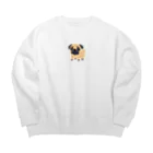 uu_uのパグ Big Crew Neck Sweatshirt