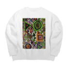 hanautaのあたしのきもち Big Crew Neck Sweatshirt