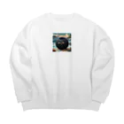 AI妖怪大図鑑のうに妖怪　バッフン Big Crew Neck Sweatshirt