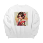 AQUAMETAVERSEの着物ガール渋谷bb Tomoe bb 2712 Big Crew Neck Sweatshirt