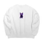 メロンパン猫の宇宙に連れてってくれる猫 Big Crew Neck Sweatshirt