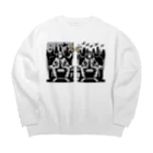 スタンプリレーの国家ザル Big Crew Neck Sweatshirt