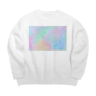 幻想世界のヴィエルジュソムニウム(虹色の輝き) Big Crew Neck Sweatshirt