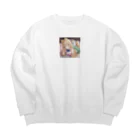 DIMDIMの脳内ショップのキュートな女の子 Big Crew Neck Sweatshirt