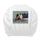 tea partyの花かんむり Big Crew Neck Sweatshirt