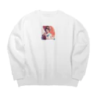 AQUAMETAVERSEの春風に舞う桜のような貴女 Marsa 106 Big Crew Neck Sweatshirt