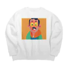 JINPACHIの努力家な男 Big Crew Neck Sweatshirt