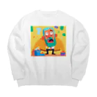 JINPACHIの気配りができる男 Big Crew Neck Sweatshirt