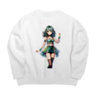 LEELOOショップ✨のアイドル💕ver.4 Big Crew Neck Sweatshirt