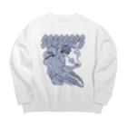 ねこぜもんのScissors (前面)  Big Crew Neck Sweatshirt