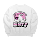 ムラサキゲジゲジのオンラインショップの16性格タコちゃんず ENTJ Big Crew Neck Sweatshirt