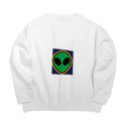 norimitu-の宇宙人2 Big Crew Neck Sweatshirt