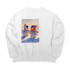 AQUAMETAVERSEの仲良くしようね　ラフルール　1859 Big Crew Neck Sweatshirt