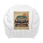 Unique ExistenceのVintage car2 Big Crew Neck Sweatshirt