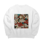 ビッグデ絵タの「ピエロ」がこわい／たそやマロ Big Crew Neck Sweatshirt