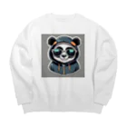 pandownloadのパーカーサングラスのワルパンダ？ Big Crew Neck Sweatshirt