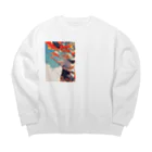 AQUAMETAVERSEの鯉のぼりを操る男の子　ラフルール　1859 Big Crew Neck Sweatshirt