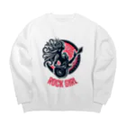 ロック堂のROCK GIRL Big Crew Neck Sweatshirt