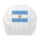 お絵かき屋さんのアルゼンチンの国旗 Big Crew Neck Sweatshirt