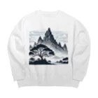 Qten369の甲賀の里 Big Crew Neck Sweatshirt