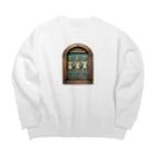 AI妖怪大図鑑のトイレマーク妖怪　ドレダーズ Big Crew Neck Sweatshirt