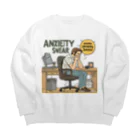 River book designの未来への希望を込めた言葉たち Big Crew Neck Sweatshirt