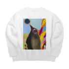 NIL の鳥　 Big Crew Neck Sweatshirt