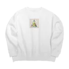 ganeshaのおもちゃのヘリコプターでかわいいカメに会おう Big Crew Neck Sweatshirt