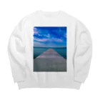 ryu241のあめやの桟橋 Big Crew Neck Sweatshirt