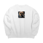 幻想都市の月のドラゴン Big Crew Neck Sweatshirt