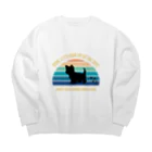 dreamy-designのわんちゃん　ヨークシャテリア Big Crew Neck Sweatshirt