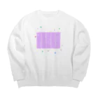 noiSutoaの神秘的なパープルカラー円周率１０００桁 Big Crew Neck Sweatshirt