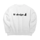 W-designのW-designのロゴアイテム Big Crew Neck Sweatshirt