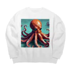 asuto_20のローポリ風タコ Big Crew Neck Sweatshirt