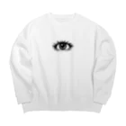 yielanggo007の透き通った瞳 Big Crew Neck Sweatshirt