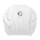 ゆるねこshopのお腹のでてる猫15 Big Crew Neck Sweatshirt